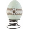 Clayre & Eef Dekorácie vajíčko na pružine - 16 * 12 * 21 cm - Clayre & Eef