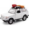 Lada Niva Off-road kovový model hračka na batérie svetla zvuk 1:24 Biela