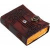 Leather Journals Kožený zápisník Strom poznání, s přezkou