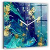Nástenný hodinový strojček Wallfluent modrý 30 cm