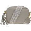 NovaKabelka.sk Bala Beige s prídavným popruhom IV kožená talianska crossbody kabelka béžová