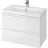 Cersanit Moduo SET, súprava skrinka 80x45x57 cm + umývadlo 80cm, biela lesklá, S801-221-DSM