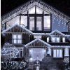 Vianočné vonkajšie LED osvetlenie, studená biela IP44 300 LED/14,5m
