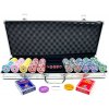 Poker set Royal dizajn 500 ks, 11,5g očíslované žetóny, hliníkový kufrík