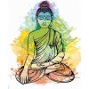 Zuty – Maľovanie Podľa Čísel – Farebný Buddha, 40 × 50 cm, Plátno + Rám 8596530079699