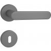 Dverové kovanie MP FO - ROUND - R (ANT - Antracit), kľučka ľavá / guľa, Otvor na cylidrickou vložku, MP antracit