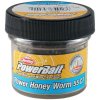 6ks - Červy Berkley PowerBait Power Honey Worm 2,5cm Čierne