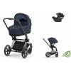 Cybex Platinum CYBEX Priam Conscious Collection Travel Set + Aton B2 i-Size dark navy 2022 rose gold