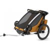 Cyklovozík Thule Chariot Sport 2 Double Natural Gold + bike set + kočíkový set