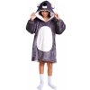 Cozy Noxxiez CH323 Tučniak hrejivá televízna mikinová deka s kapucňou