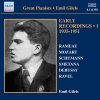 EMIL GILELS: Early Recordings, Vol. 1 1935-1951 (CD) (Debussy, Claude; Godowsky, Leopold; Mendelssohn, Felix; Mozart, Wolfgang Amadeus; Rameau, Jean-Philippe; Ravel, Maurice; Schumann, Robert; Smetana