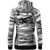 Still Plays With Planes - Mikina dámska trendy zipper s kapucňou - 2XL ( Šedý maskáč )