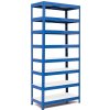 Trestles RH Regál 2200 x 900 x 500 mm 8 políc modrá