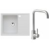 Alveus SET A20035 Arctic 11 / Brúsená oceľ SETA20035 - Drez Granitový Intermezzo 30 - 620x480mm, vanička 330x405x200mm Arctic 11 + bateria Angel, Brúsená o