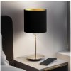 Eglo Eglo - LED Stolná lampa TUNJA 1xE27/60W/230V 38,5 cm matný chróm/čierna EG32512B + záruka 5 rokov zadarmo