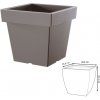 PROSPERPLAST LOFLY LOW Kvetináč 28,9cm antracit