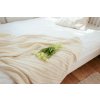 Wooline Pletená deka Olivia, ecru, 100% Austrálske Merino