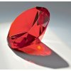ETROFEJE sklo - diamant 65891, red Varianta: sklo, kryštáľ - diamant 65891, ťažitko - red, d 8cm