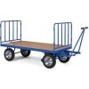 Ručný plošinový voz se dvoma stenami s mriežkovou výplňou, do 1 500 kg