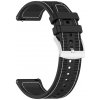 Techsuit - Watchband 22mm (W051) remienok pre Huawei Watch GT 2 (46 mm) / GT 2 Pro / GT 3 Pro (46 mm) / Ultimate, Xiaomi Watch S1 – čierny