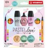 STABILO Súprava Pastellove 18 ks sada linery prémiové vláknové fixy a zvýrazňovače