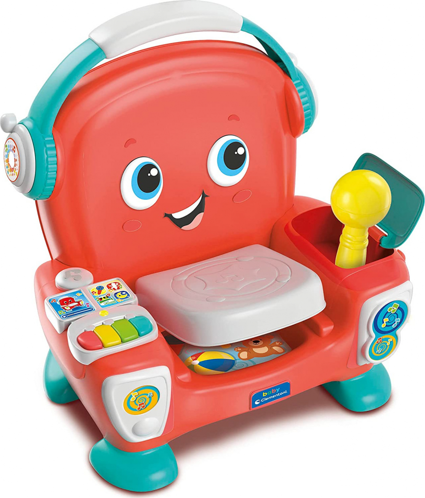 Clementoni baby Interaktívna stolička na spievanie hranie a tanec