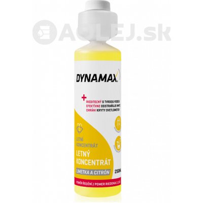 DYNAMAX Letná kvapalina do ostrekovačov 1:100 250 ml