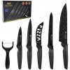 Zillinger Sada kuchynských nožov 6ks, ZL-666 – mramorovo-čierna