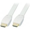 Lindy HDMI 1.3/1.4 prémiový plochý kábel biely - Kábel