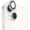 NORTHJO Ochranné tvrdené sklo na zadnú kameru s kovovým krúžkom iPhone 14 / 14 Plus strieborná farba