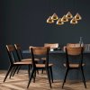 Opviq Tetovanie závesné svetlo 6222 7-light gold - 584TTM1384