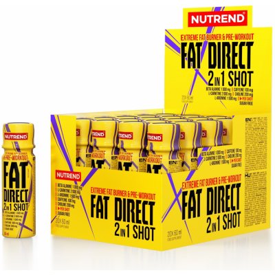 Spaľovač tukov Nutrend FAT DIRECT SHOT, 20x60 ml (8594014862119)