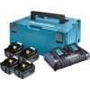 Makita 198091-4 sada Li-ion LXT 18V 4ksBL1860B+1ksDvojnabíječkaDC18RD+1ksMakpac