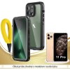 Odolné Vodotesné púzdro Luxria Resistant pre Apple iPhone - Čierne (certifikované) iPhone: 11 Pro