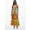 Dámské šaty DESIGUAL 25SWMW07 9019 SWIM BAHAMAS PATCH DRESS 9019 MATERIAL FINISHES velikost S