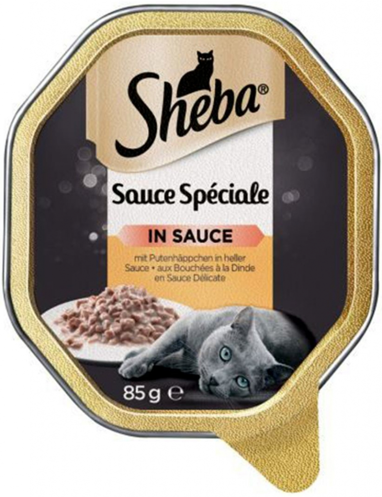 SHEBA Sauce Speciale morčacie a zelenina 85 g