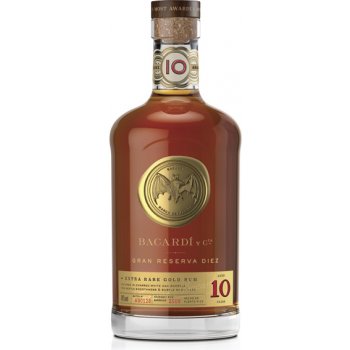 Bacardi Gran Reserva Diez Extra Rare Gold Rum 10y 40% 0,7 l (čistá fľaša)  od 37,16 € - Heureka.sk