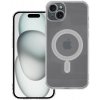 Kryt Clear Mag Cover Case With Camera Protection s MagSafe iPhone 15 Plus Priesvitný