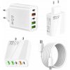 ŁADOWARKA SIECIOWA KOSTKA 65W 3x USB 2x USB C QC 3.0 PD RÝCHLA