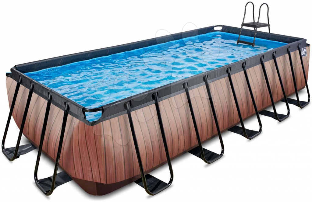 Exit Toys Wood pool Bazén s filtráciou brown 540x250x122 cm