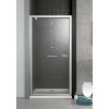 RADAWAY TWIST DW 100cm sprchové dvere do niky / sprchový kút hranatý, profil chróm - 08 sklo Hnedé
