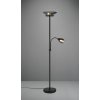 TRIO Reality R40063132 GERRY stojacia lampa 2x E27 1x E14 čierna matná