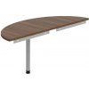 OFFICE PRO s.r.o. HOBIS prídavný stôl zakončovací oblúk - GP 160, orech