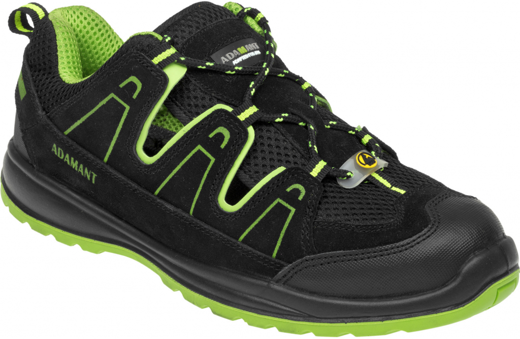 Adamant Alegro S1 ESD Pracovné sandále zelená-čierna