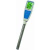 pH Meter (Slúži na rýchly a presný výpočet hodnoty pH a vďaka tyčovej elektróde je ideálny na meranie v úzkych nádobách. Okrem toho zariadenie určuje aj teplotu a je vybavené automatickou teplotnou ko