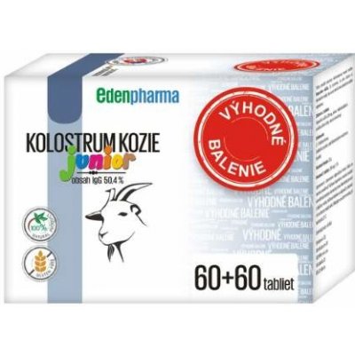 EDENPHARMA Kolostrum kozie junior výhodné balenie 2 x 60 tabliet