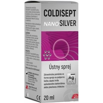Coldisept nanoSILVER ústny sprej 20 ml