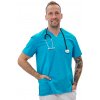 Perlička® Zdravotnícka košeľa ROLO Tmavý tyrkys Veľkosť: 44, Farba: Tmavý tyrkys