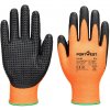 Portwest A148 Grip 13 Nitrilové pracovné rukavice 12 párov oranžová/čierna 10/XL