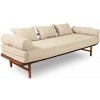 Marior HOME Le MAR Folding Daybed (skládací lenoška z buku) 201x74 / 144x55 cm cream caramel (lněný olej)